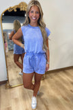 Drift Romper Washed Blue