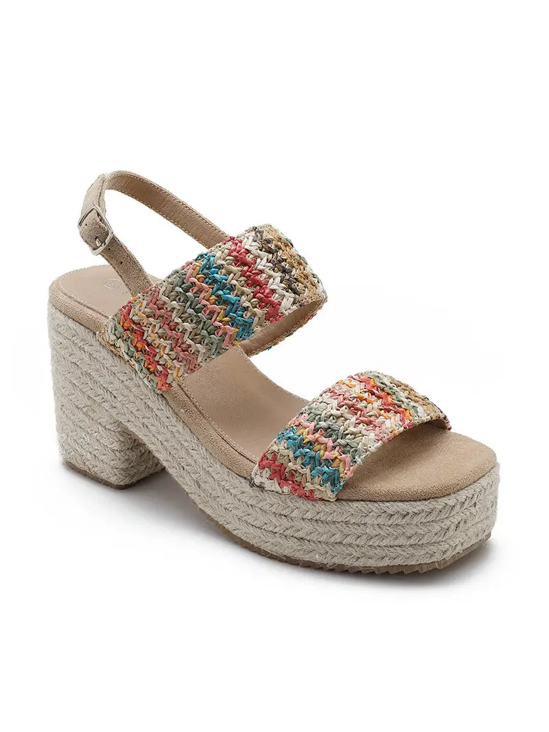Wedge Espadrille Sandals Multi