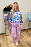 Twist and Turn Braided Pant Lavender