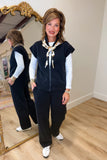 Multiples Oversized Vest Black