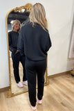 Taking it Easy 2 Piece Pant Set Black
