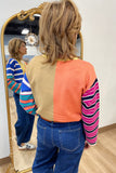 APNY Autumn Mixed Media Pullover
