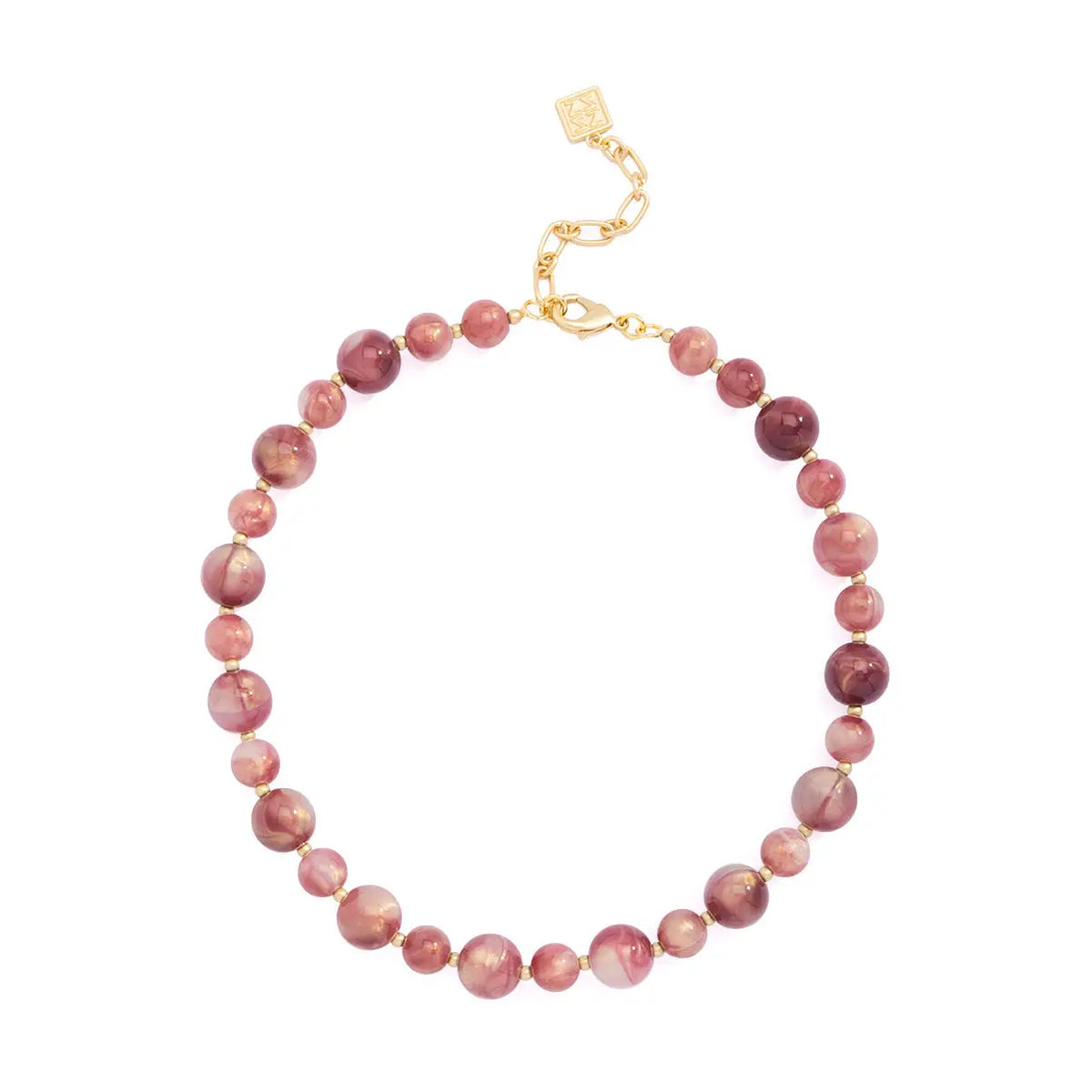 Berry Beaded Collar Necklace