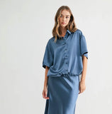 Joh Janine Short Sleeve Top Midnight