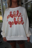Gobble Gobble Oversized Sweatshirt Cream