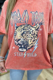 World Tour Stay Wild Graphic tee Orange