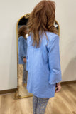 Multiples Stand Collar Lined Jacket Cornflower