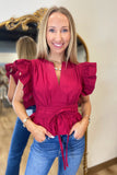 Bordeaux Breeze Blouse