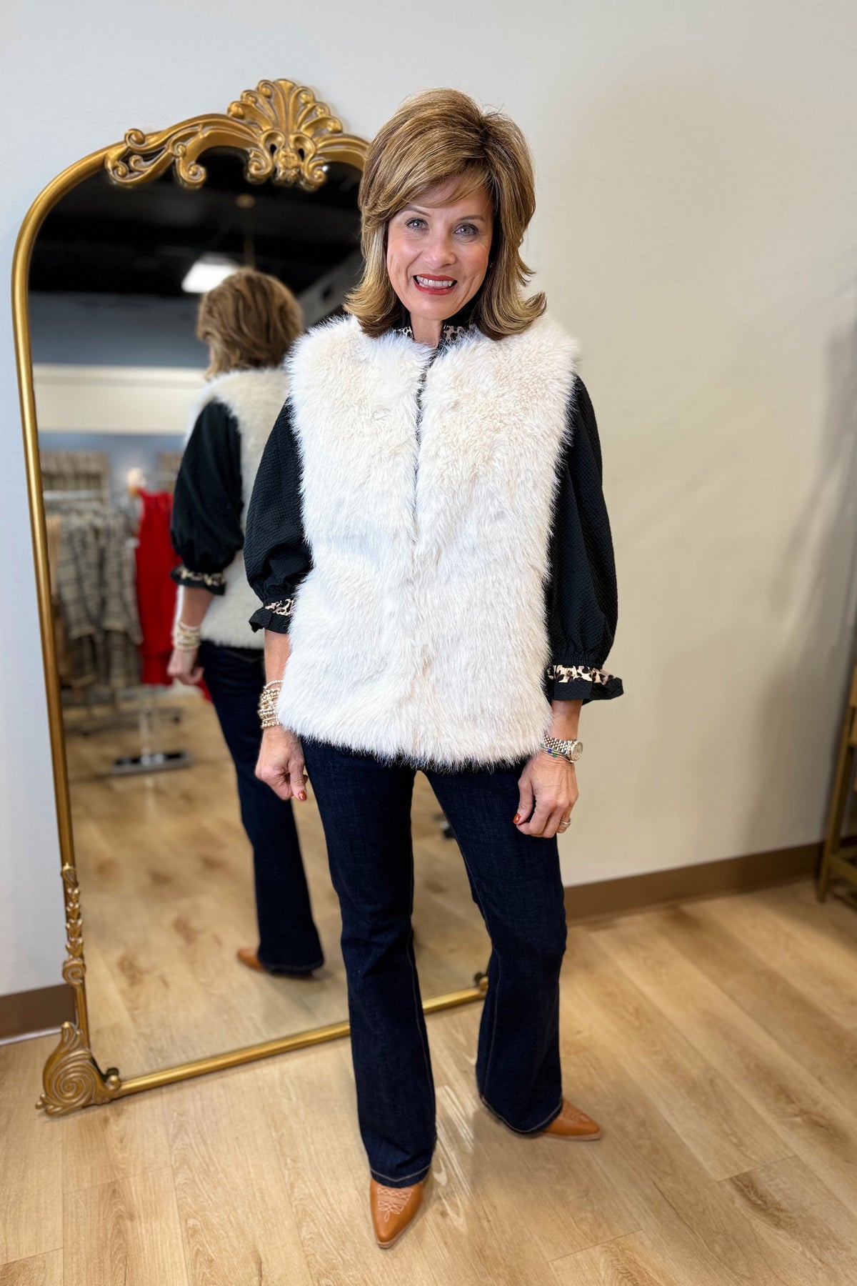 Dylan Ava Faux Fur Vest