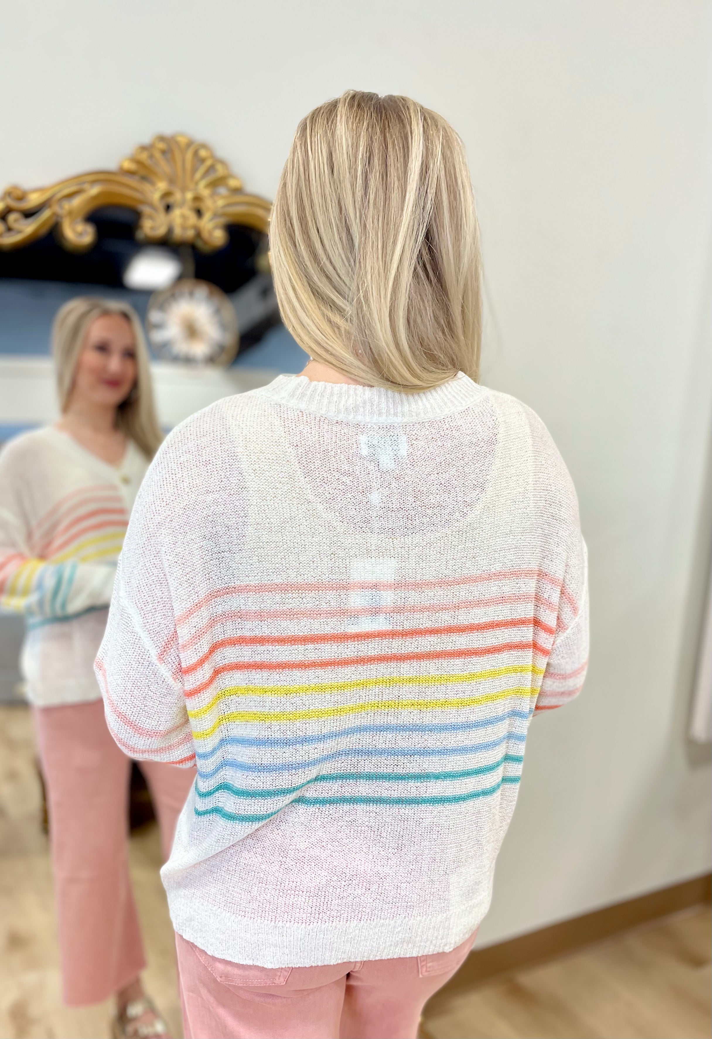 Mudpie Barker Cardigan White