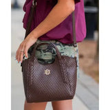Kendall Mini Tote Chocolate Basket Weave