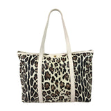 PurseN Getaway Tote - Cream Leopard