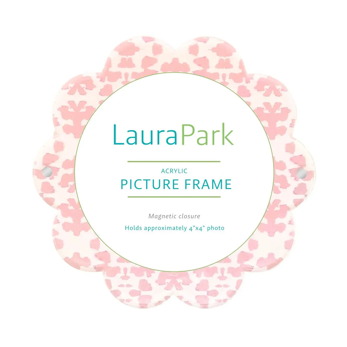 Chintz Rose Acrylic Round Picture Frame