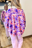 Sunset Sorbet Top Coral Purple