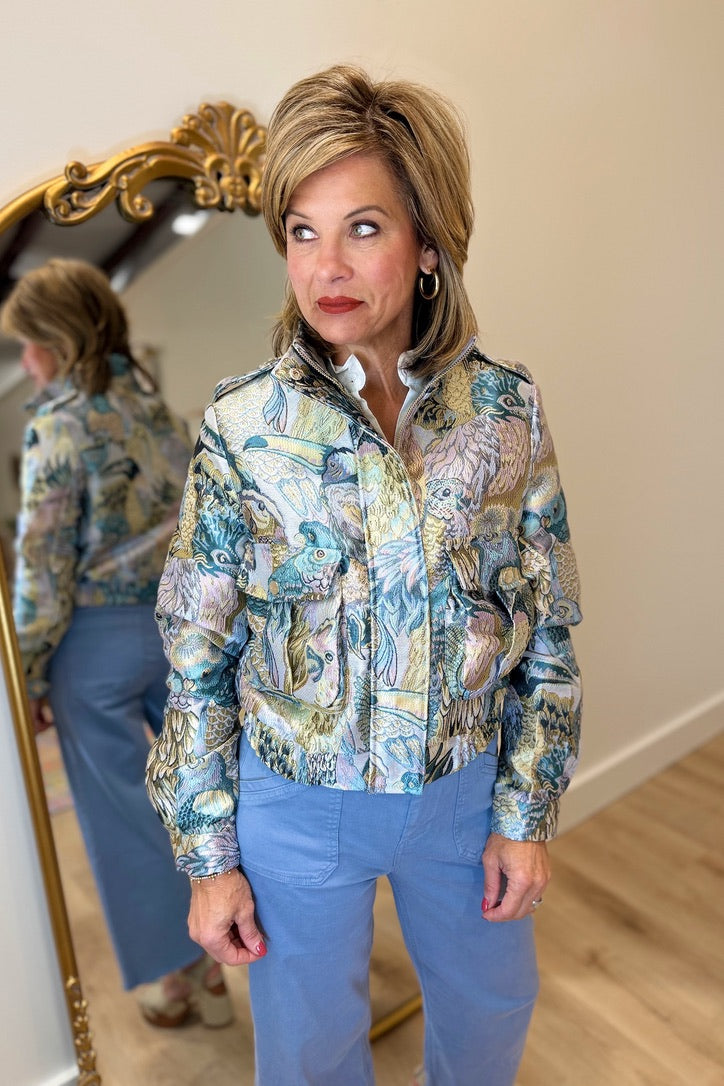 Renuar Tapestry Jacket Blue Combo