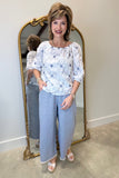 Umgee Cotton Slub Pant Blue