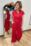 Let's Go 2 Piece Pant Set Red