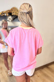 Easy Breeze Top Peach/Pink/Blue
