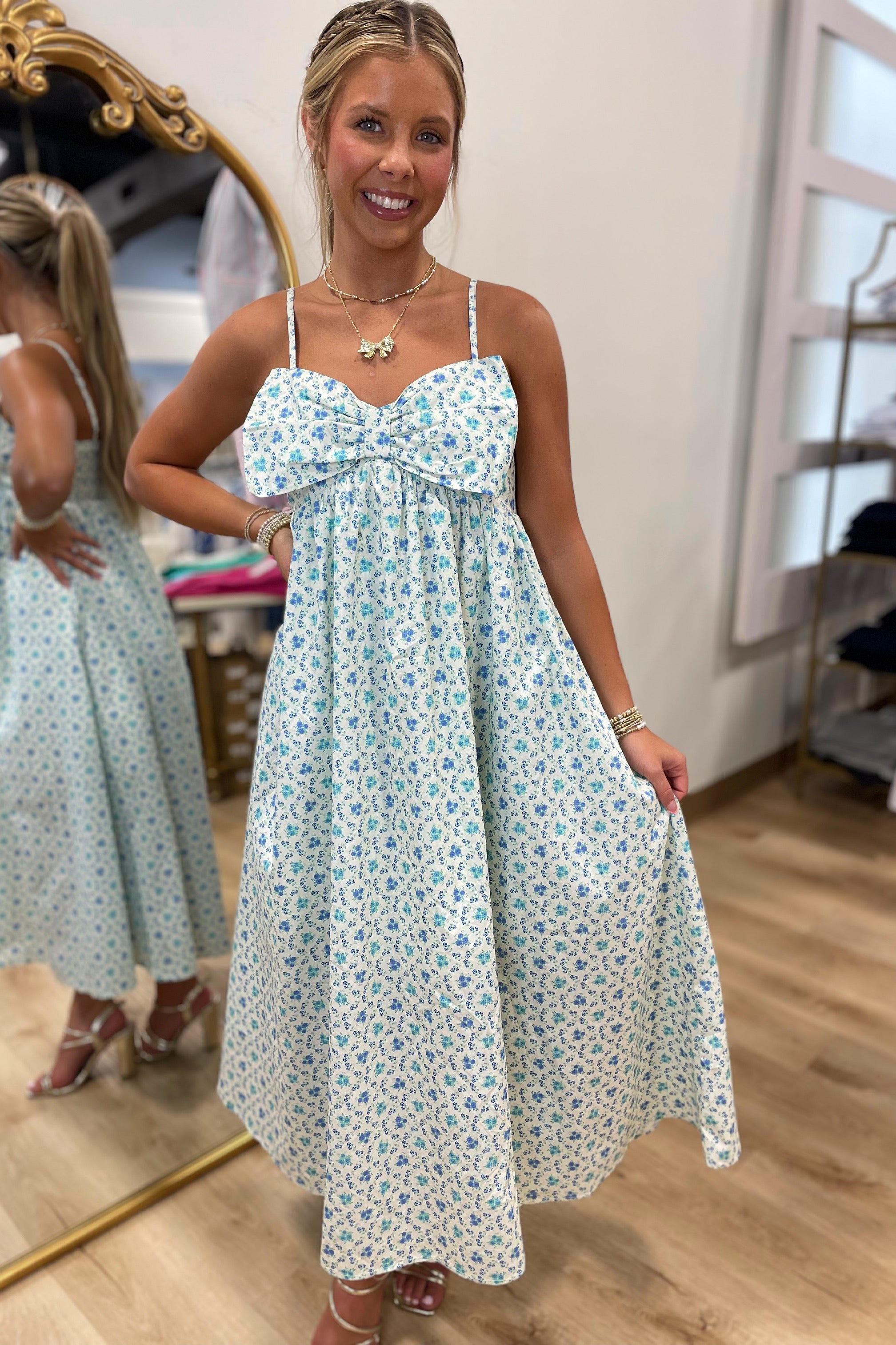 Blue Pansy Dress