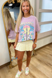 Rock & Roll World Tour 1987 Graphic Tee Lavender