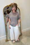 Renuar Sleeveless Knit Sweater Brown/Tan