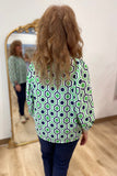 Multiples Elastic Shirred Front Top Multi