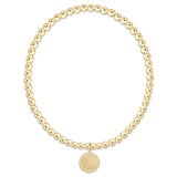 E Newton Collegiate Classic Gold 3mm Bracelet Ole Miss Disc