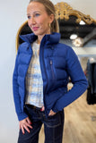 Renuar Crop Mix Media Puffer Jacket