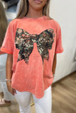 Hunting Camo Bow Graphic Tee Orange