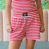 Lulu Mac Stripe Short Red