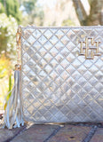 Caroline Hill Madelyn Clutch Champagne
