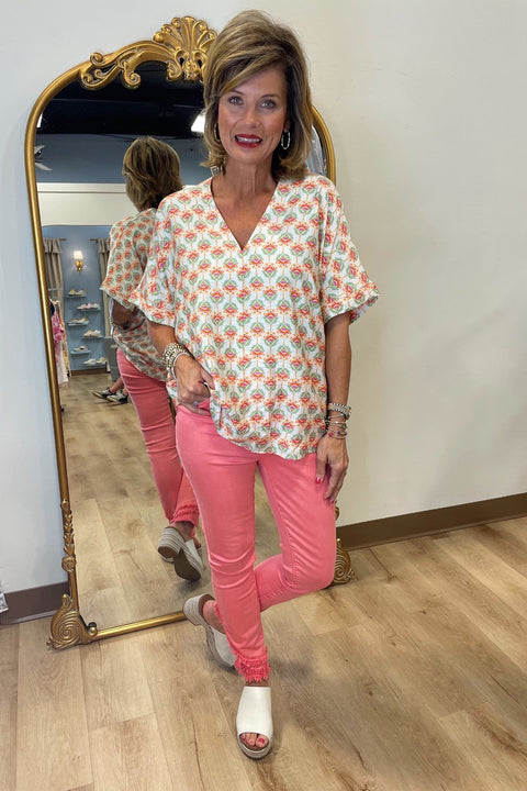 Flower Pop Top Cream