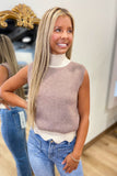 Toni Two Tone Tank Mocha