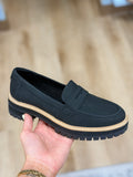 Toms Cara Loafers Black Leather