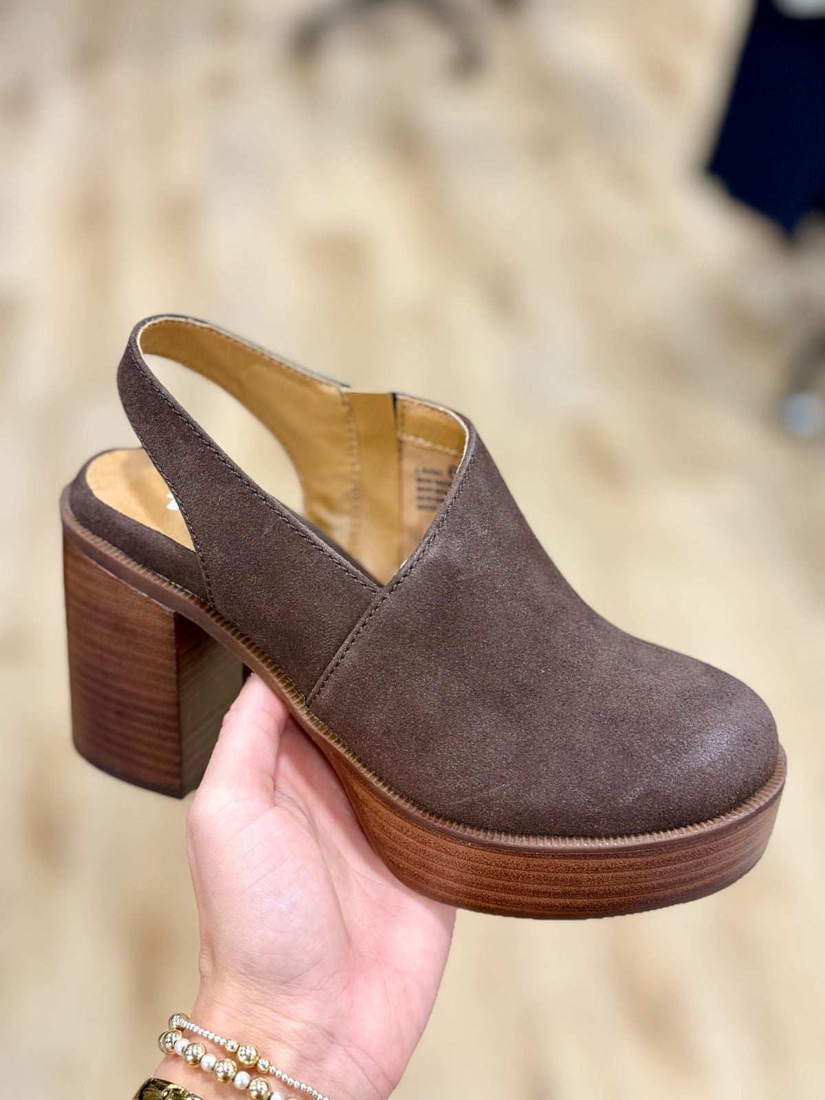 Yellow Box Laine Slingback Heel Chocolate