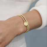 E Newton Collegiate Classic Gold 3mm Bracelet Ole Miss Disc