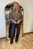 Jolie Animal Print Top Toffee