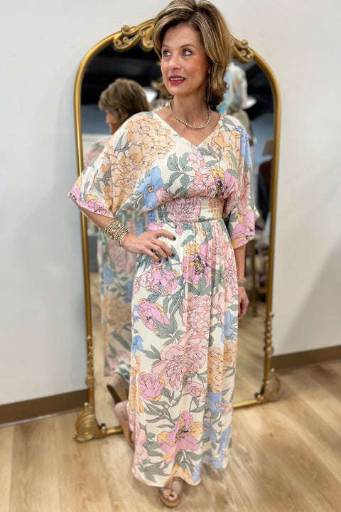Charlie B Printed Maxi Dress Dahlia
