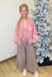 Keep It Cozy Thermal Top Pink