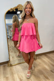 Paradise Wrap Romper Pink