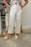 Renuar Straight Leg Ankle Pant Gold