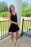 Saints Sunday Belted Dress Black