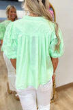 Sweet Summer Staple Top  Green