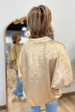 Golden Experiences Metallic Top