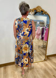 Multiples Scoop Neck Tank Dress Navy Multi