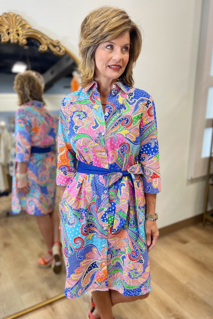 Foxcroft Paisley Dress Multi