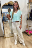 Daydream Knits Bow Sweater Vest Mint