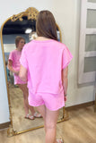 Day Tripping Short Set Pink