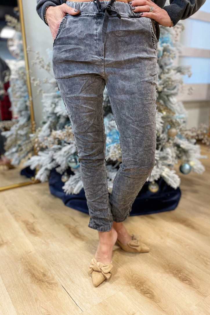 Tempo Paris Sueded Jogger Gray