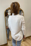 PBJ 1/4 Zip Pullover White